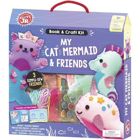 Klutz&#xAE; Jr. My Cat Mermaid &#x26; Friends Book &#x26; Craft Kit